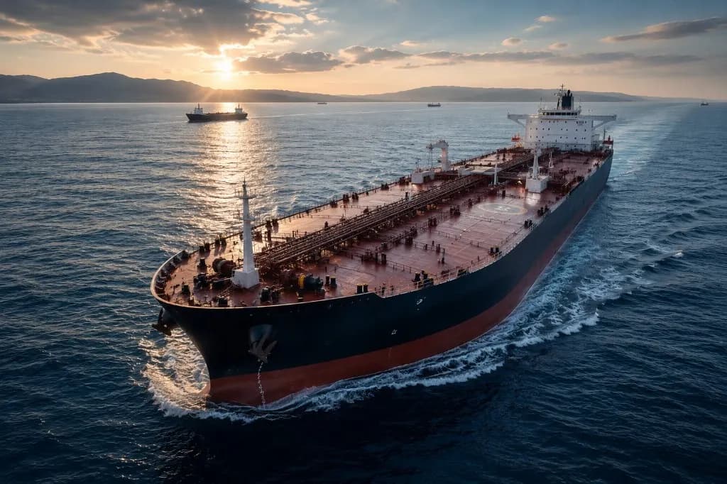 Tanker vessel at berth illustrating maritime agency and port call operations